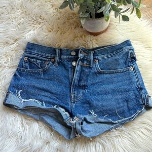Lucky Brand Women’s Mid Rise Cut Off